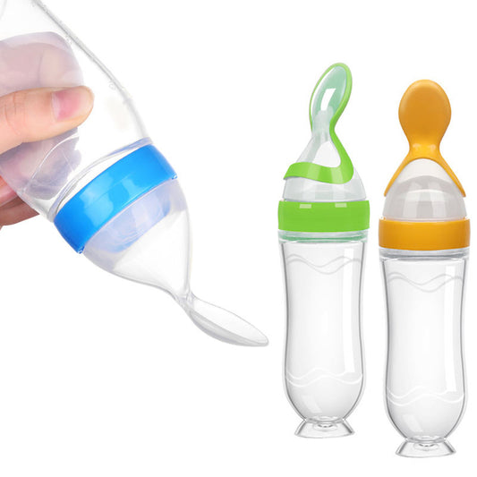 BabyHaven™ – EasyFeed Silicone Spoon Feeder, Mess-Free, Safe & Portable