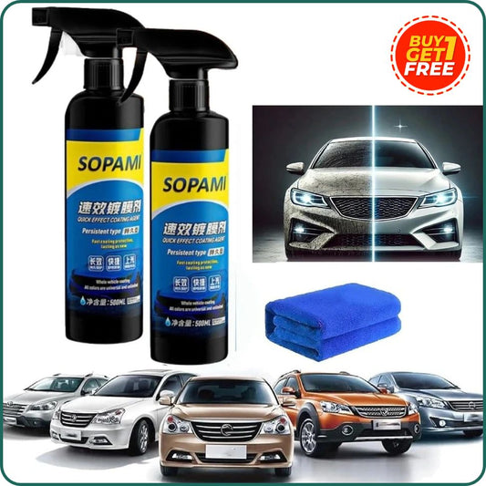 Sopami™ – Ceramic Car Coating Spray, 3-in-1 Shine, Protection & Hydrophobic Shield