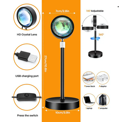 Aura™ Premium Sunset Lamp With Remote