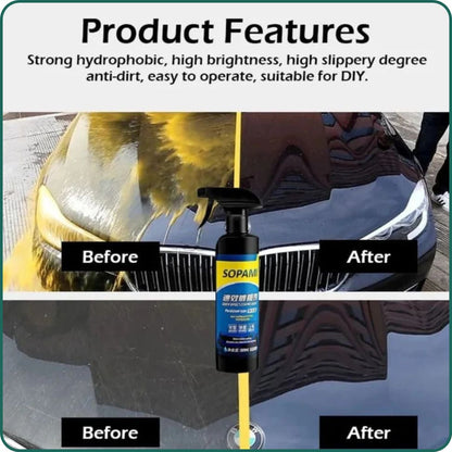 Sopami™ – Ceramic Car Coating Spray, 3-in-1 Shine, Protection & Hydrophobic Shield