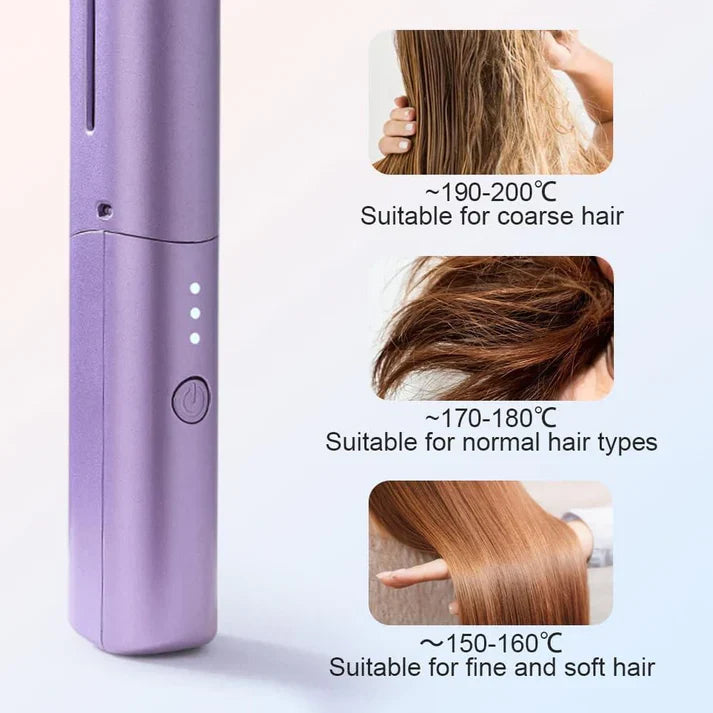 GlamBrush™ Portable Mini Hair Straightener