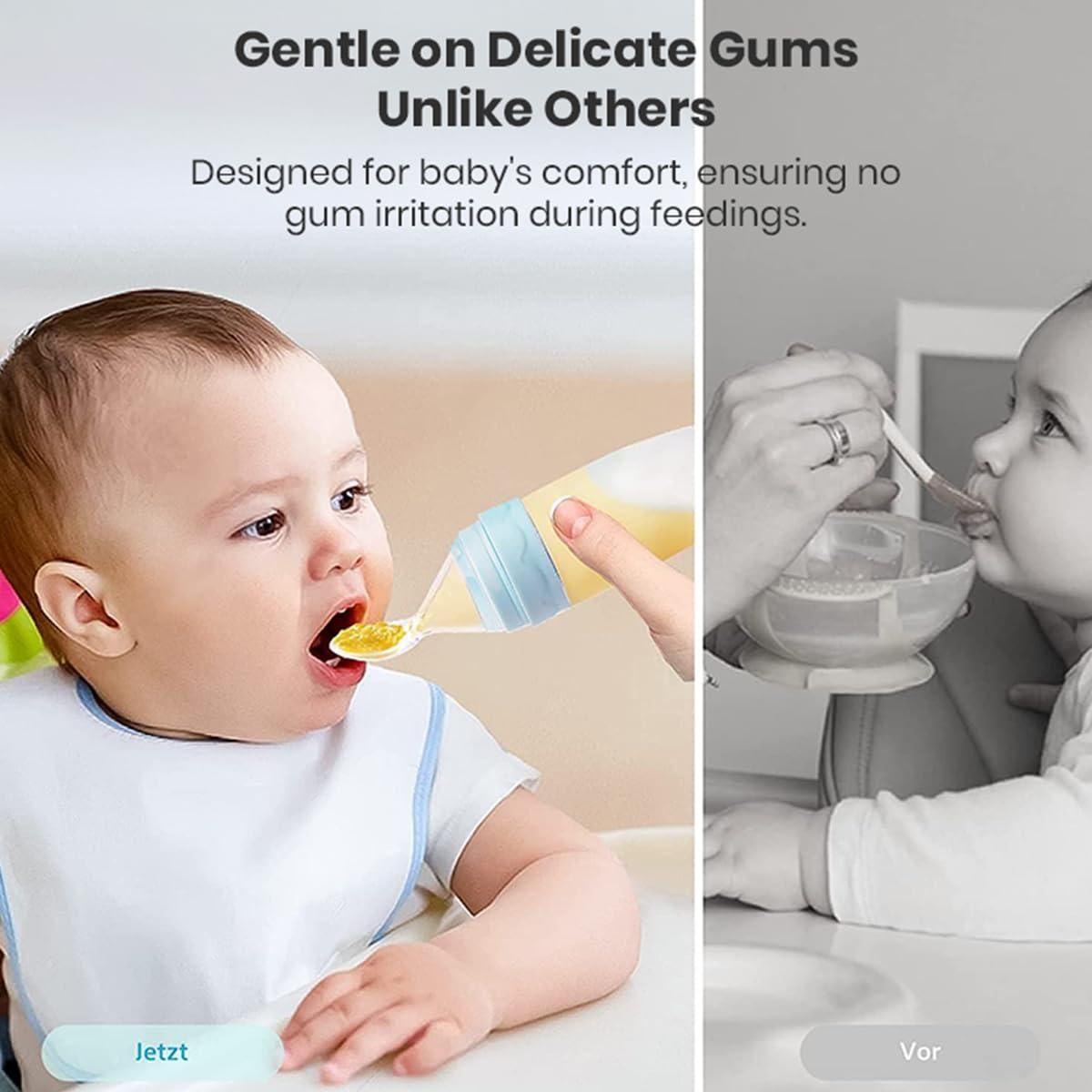 BabyHaven™ – EasyFeed Silicone Spoon Feeder, Mess-Free, Safe & Portable