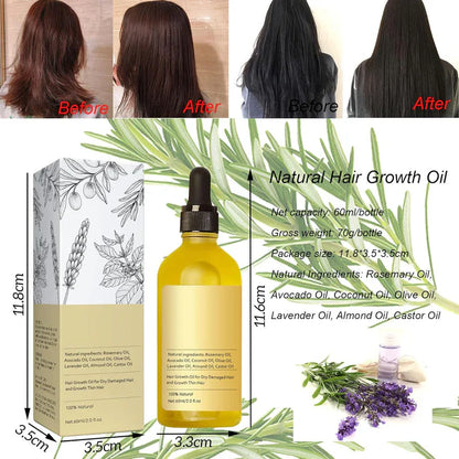 Veganik™ Natural Hair Growth Oil (Buy 1 Get 1 Free)