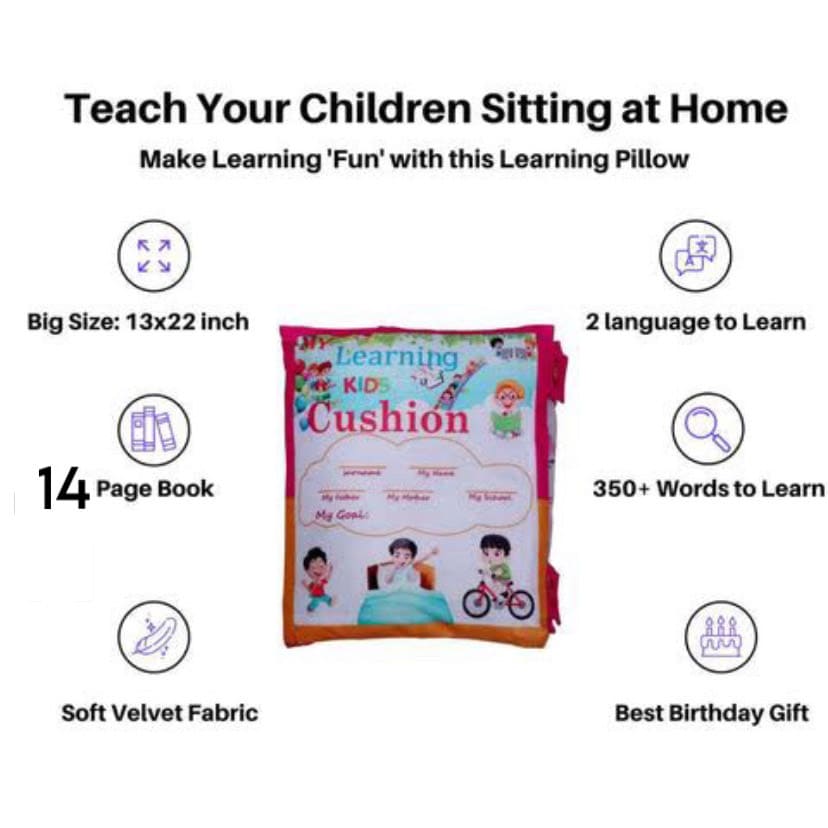 TutorPillow™ Learning Cushion Pillow Book
