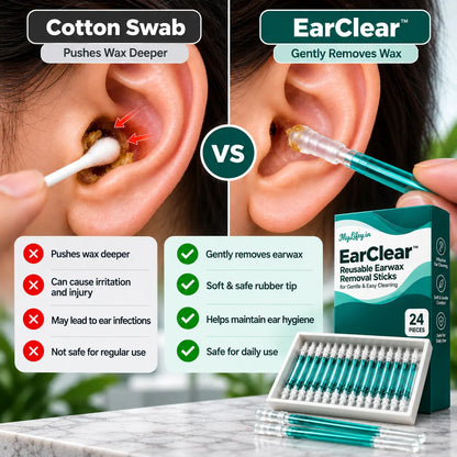 EarClear™ – Soft-Tip Earwax Removal Sticks for Easy & Gentle Cleaning