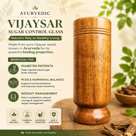 Vijaysar Wood Glass lifestyle