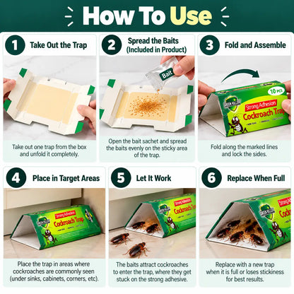 Pestora™ Non-Toxic Cockroach Trap for Kitchen & Home