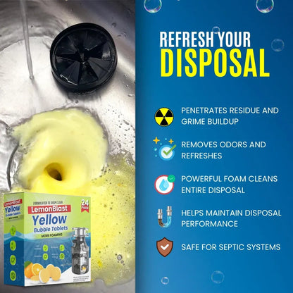 LemonBlast™ – Fizzing Drain Cleaner & Odor Eliminator Tablets (Buy 1 Get 1 Free | 12pcs+12pcs)