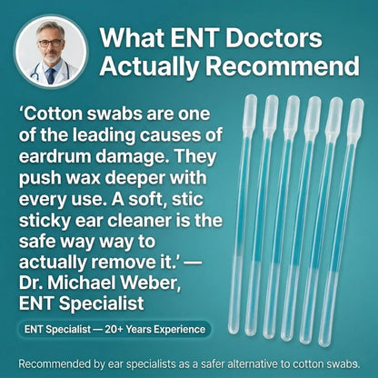 EarClear™ – Soft-Tip Earwax Removal Sticks for Easy & Gentle Cleaning