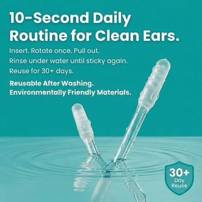 EarClear™ – Soft-Tip Earwax Removal Sticks for Easy & Gentle Cleaning