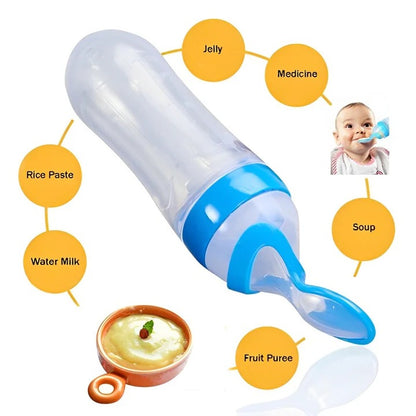 BabyHaven™ – EasyFeed Silicone Spoon Feeder, Mess-Free, Safe & Portable