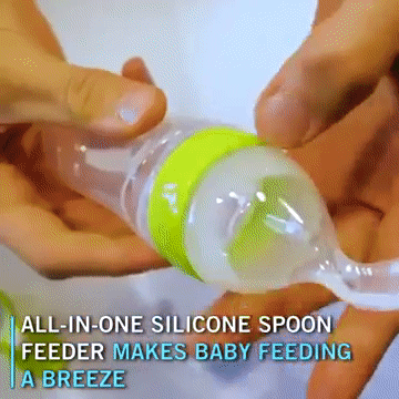 BabyHaven™ – EasyFeed Silicone Spoon Feeder, Mess-Free, Safe & Portable