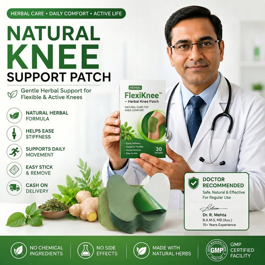 FlexiKnee™ – Herbal Knee Patch for Instant & Long-Lasting Relief
