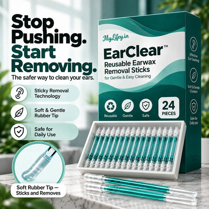 EarClear™ – Soft-Tip Earwax Removal Sticks for Easy & Gentle Cleaning